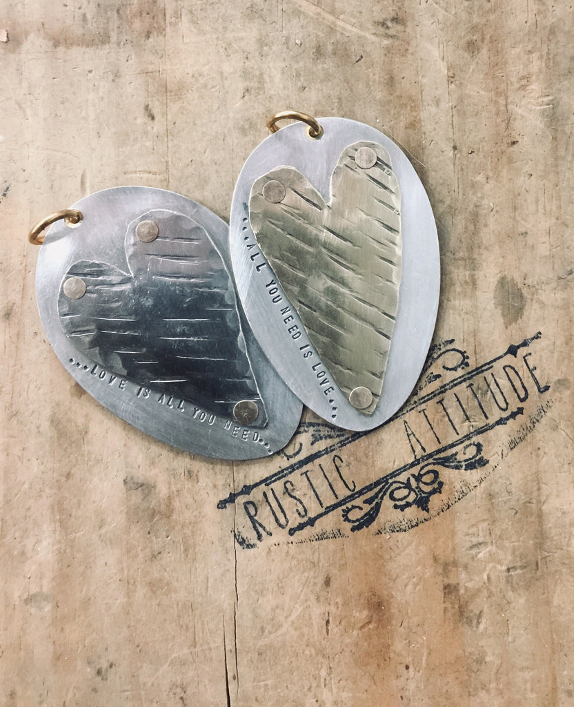 Spoon Pendants- All you need is love.