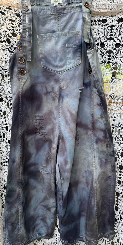 Hand Dyed Easel Overalls