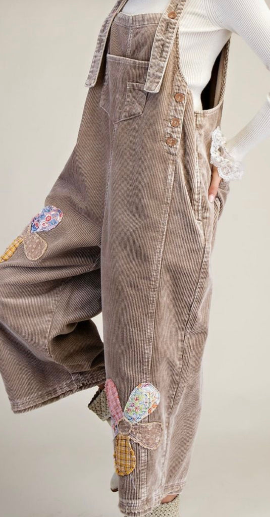 Easel Corduroy Overalls