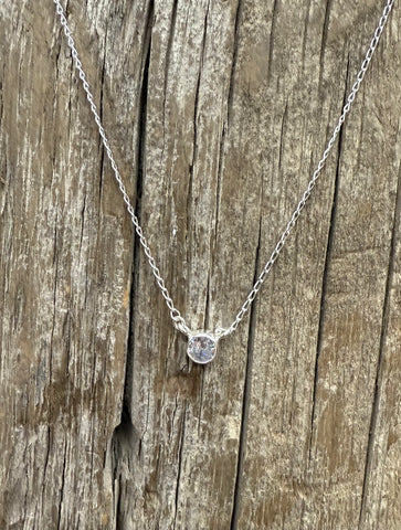 Sterling Silver CZ Pendany