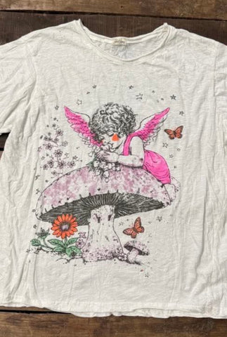 Fairy Weathered and Worn Tee