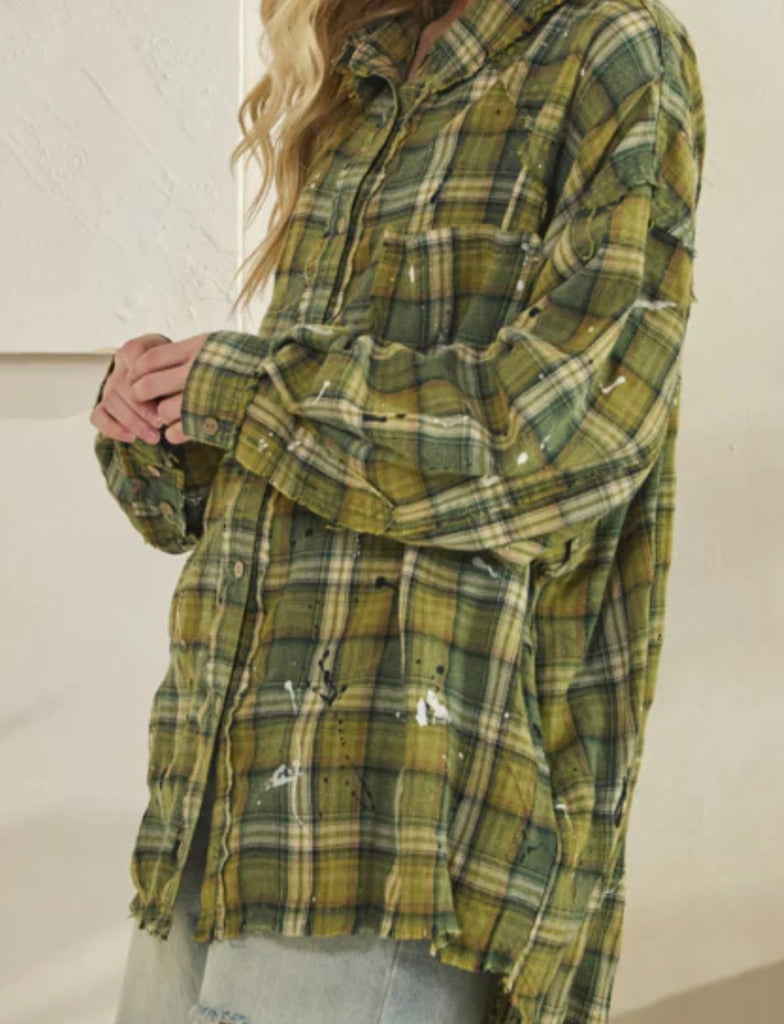 Washed Button Down Flannel