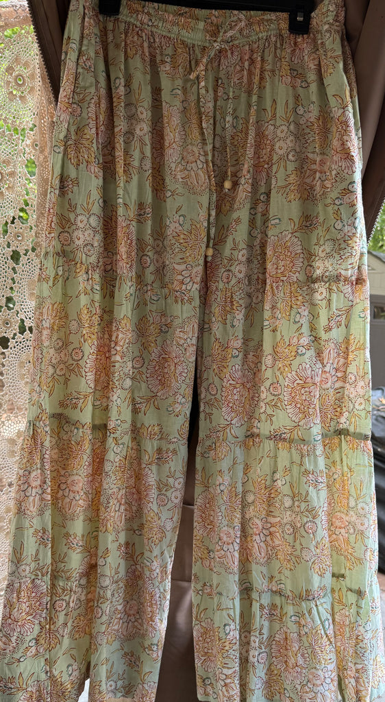 Floral Cotton Pants