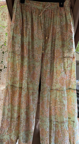 Floral Cotton Pants