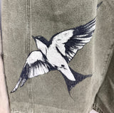 Courage, Strength,Love Olive Denims