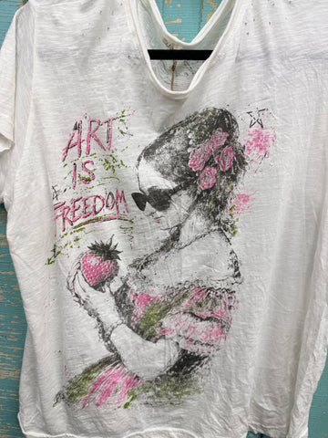 Jaded Gypsy Art is Freedom Tee