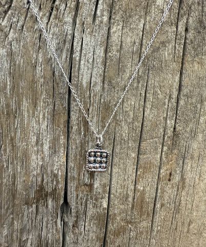 Sterling Silver Dice Pendant
