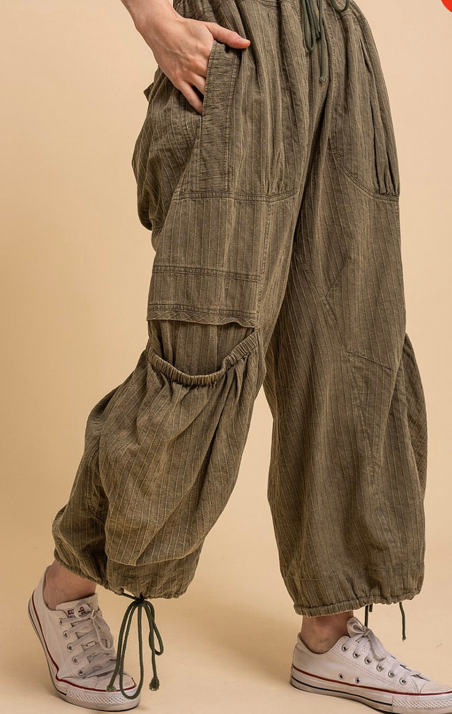 Olive green cargo pants