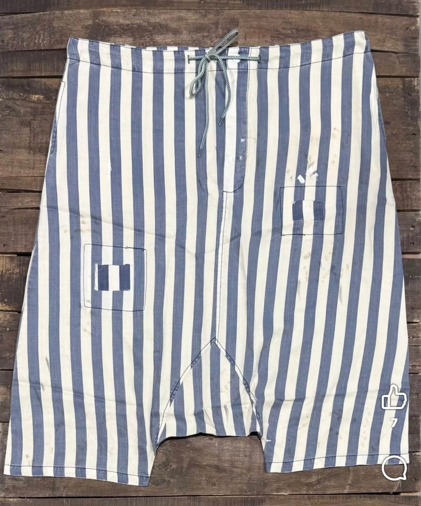 Earth Song Harem Pant-Chambray Stripe