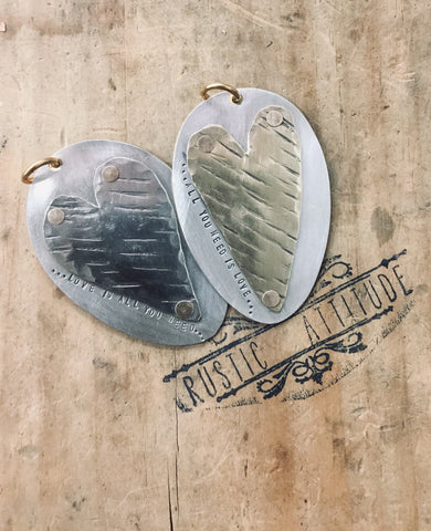 Spoon Pendants- All you need is love.