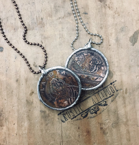 Sitting Bull Coin Pendant
