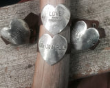 Rustic Leather Bracelet w/ Heart